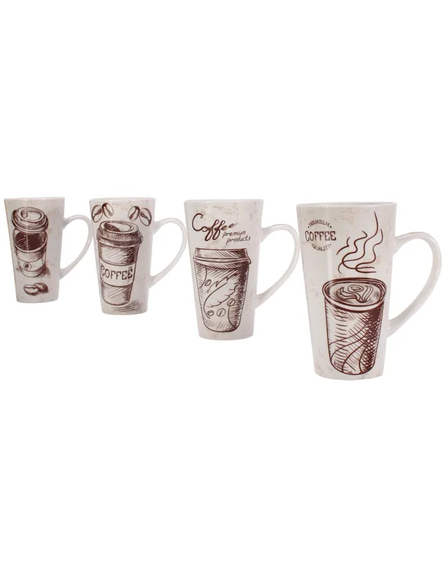 Set de tazas para latte Coffee Academy 4 piezas