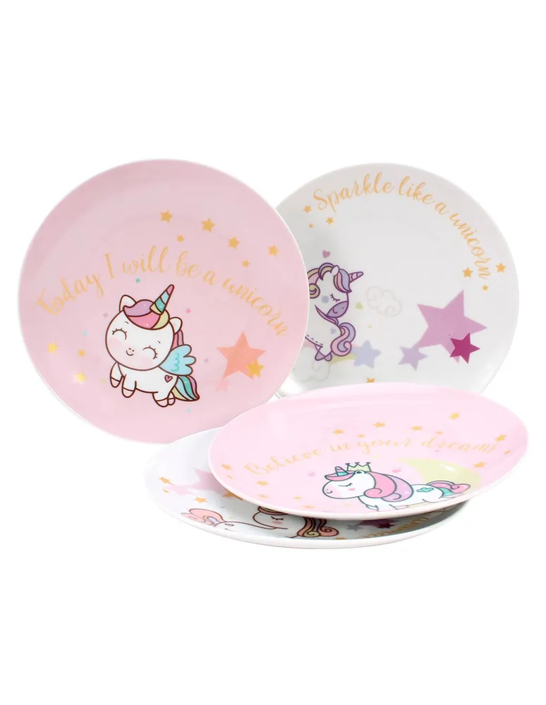 Set de platos para ensalada Haus Unicornio de porcelana