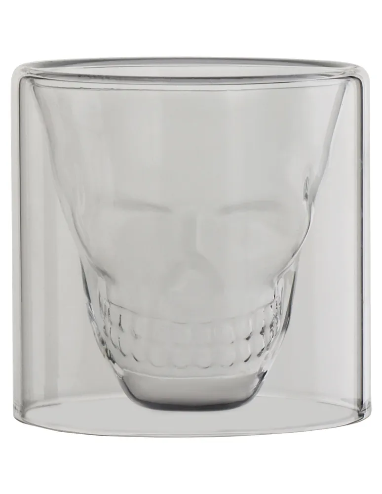 Vaso tequilero Haus Skeleton de vidrio