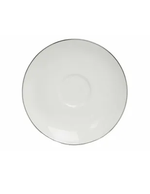 Plato para taza de café Villeroy & Boch Anmut Platinum blanco