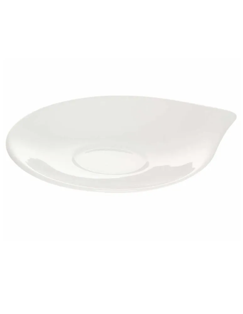 Plato para taza moka Villeroy & Boch Flow blanco