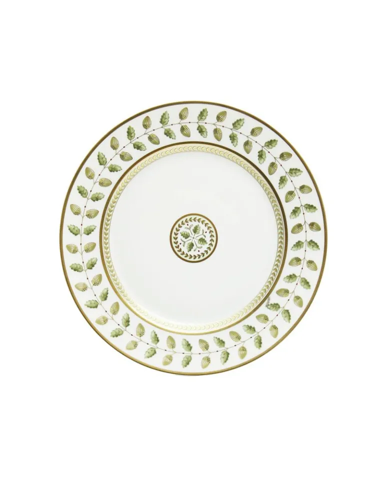 Plato trinche Bernardaud Constance verde