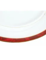 Plato trinche Noritake Marble blanco