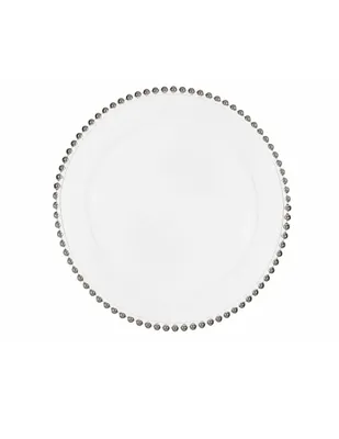 Plato N Narrative Pearl Silver de vidrio