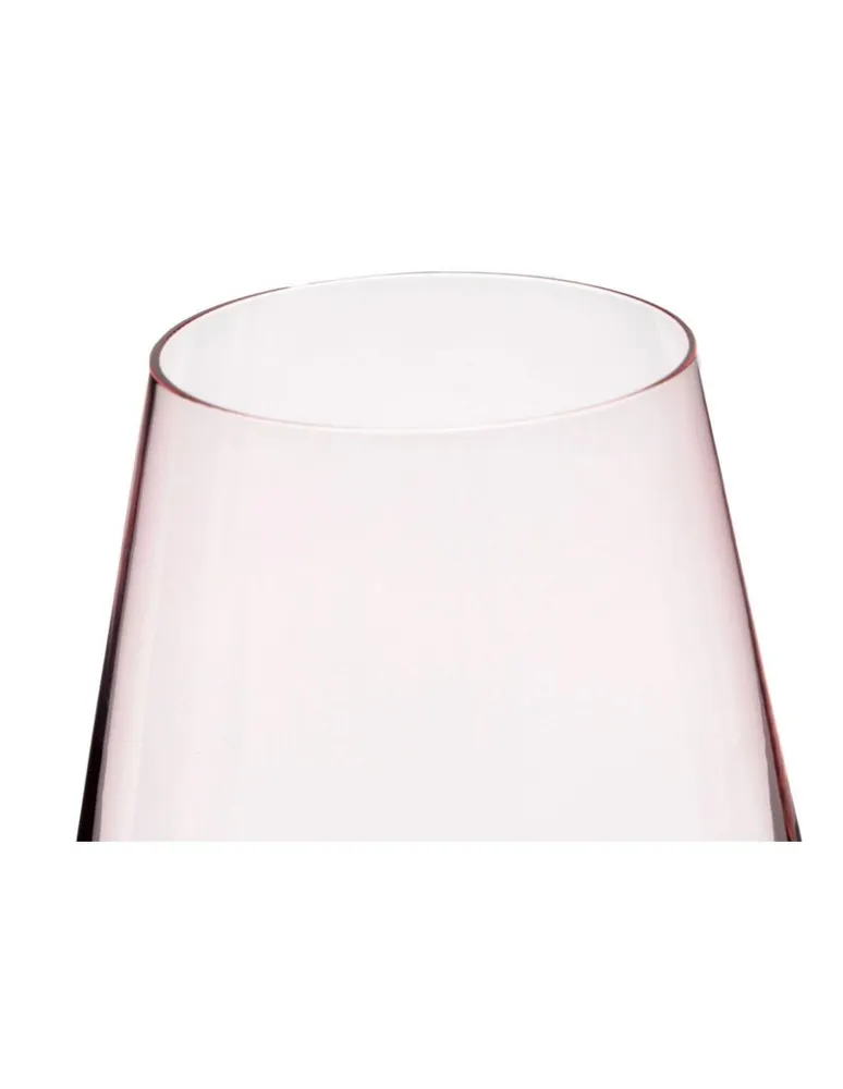 Copa para vino tinto Krosno 480 Mililitros Harmony rosa