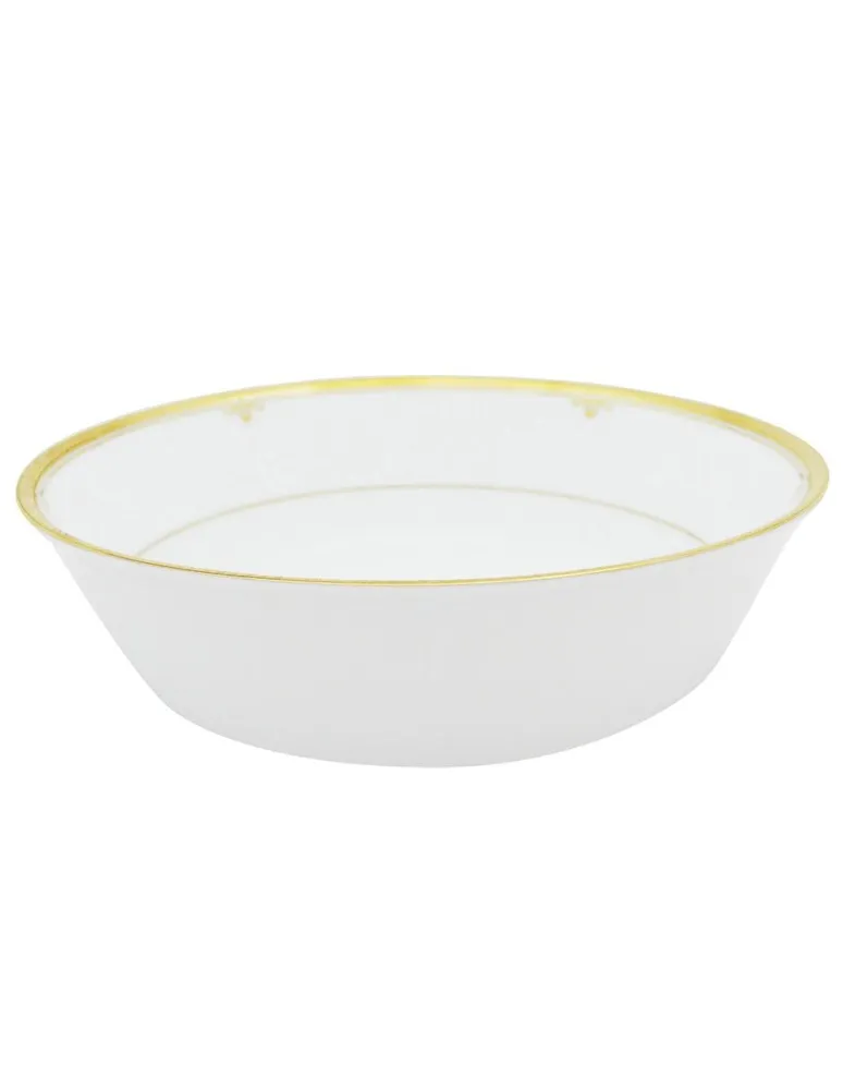 Ensaladera Noritake Buckingham Gold blanca