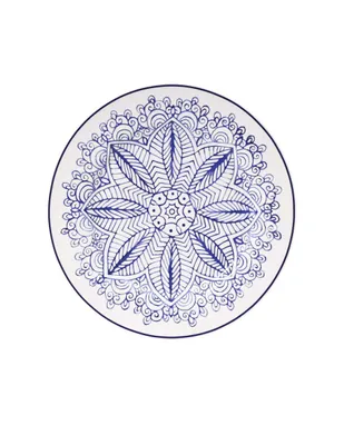 Plato para ensalada Crown Baccara Marino azul