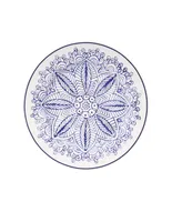 Plato para ensalada Crown Baccara Marino azul