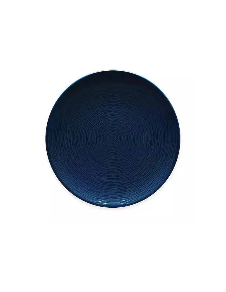 Plato para pan Noritake Non Swirl azul marino