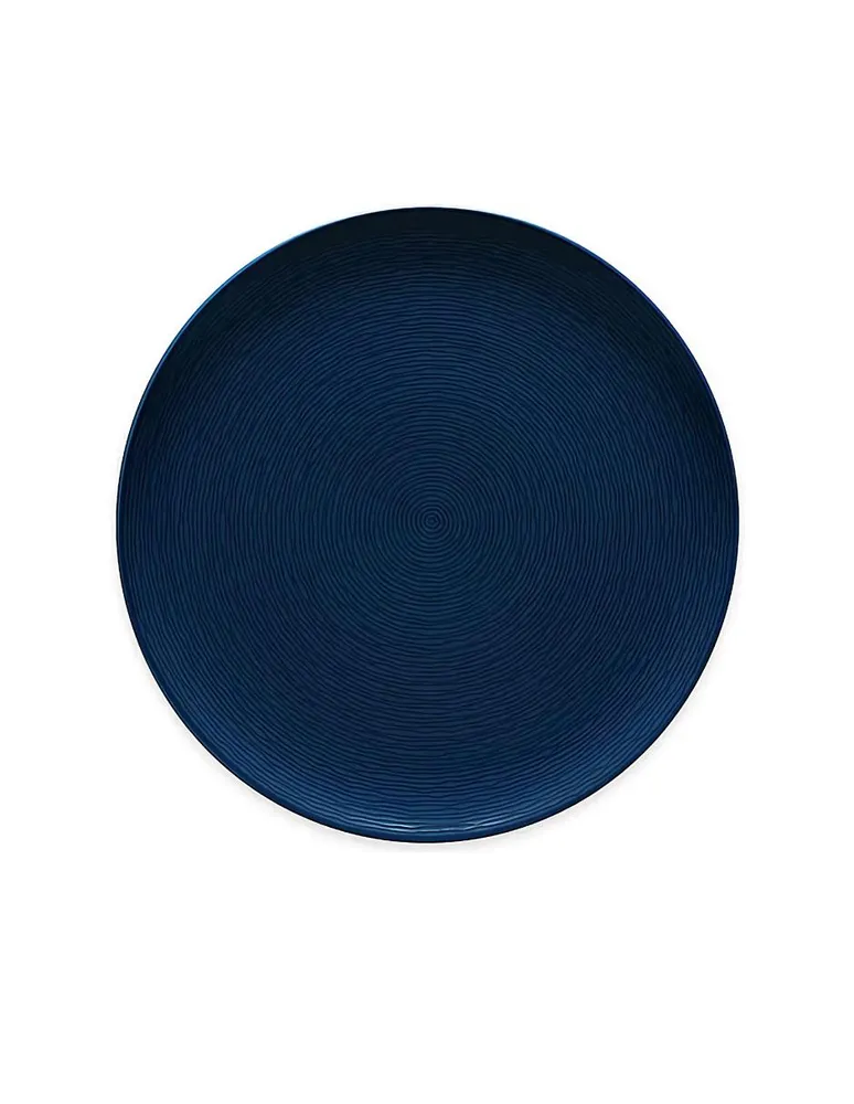 Plato base Noritake Non Swirl azul marino