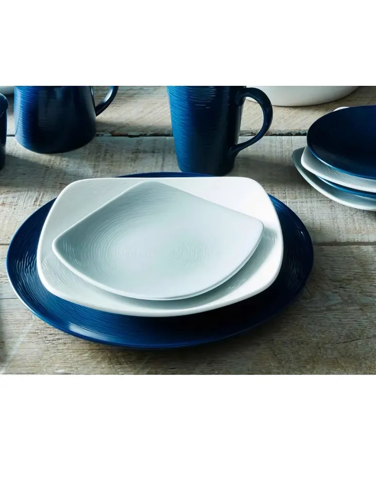 Plato base Noritake Non Swirl azul marino