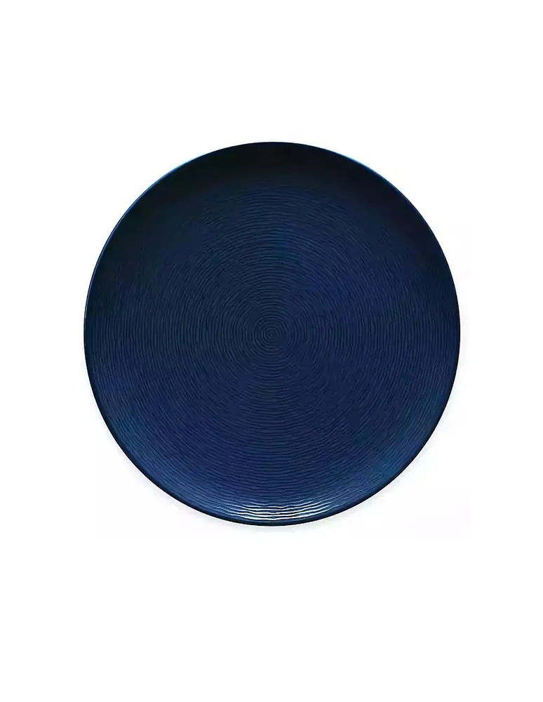 Plato trinche Noritake Non Swirl azul marino