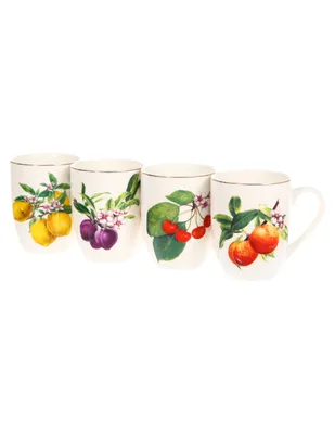 Set de tazas clásicas N Narrative Frutas del Huerto 4 piezas