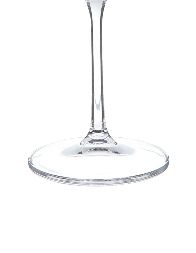 Set de copas para vino blanco Bohemia Tori de cristal 6 piezas