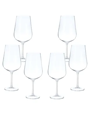 Set de copas para vino tinto Bohemia Tori de cristal 6 piezas