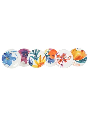 Set de 6 platos N Narrative Summer Flowers de porcelana