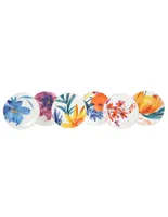 Set de 6 platos N Narrative Summer Flowers de porcelana