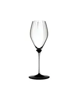 Set de 4 copas Riedel Fatto A Mano Performance Champagne Black Base