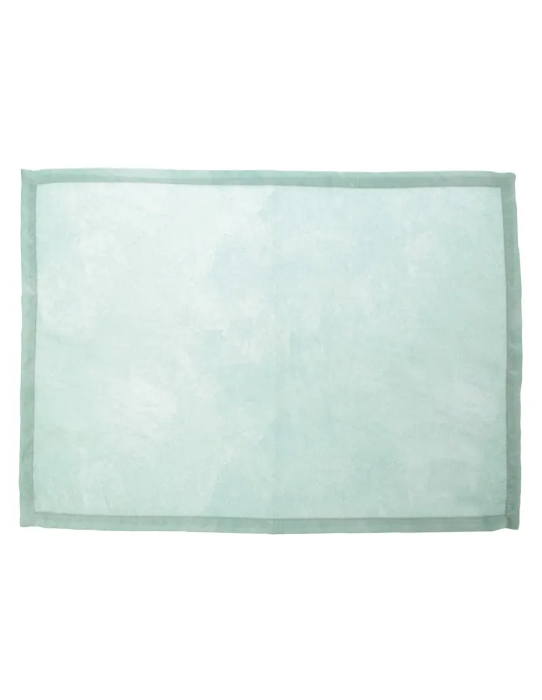 Set mantel individual rectangular de plástico Denim Texture