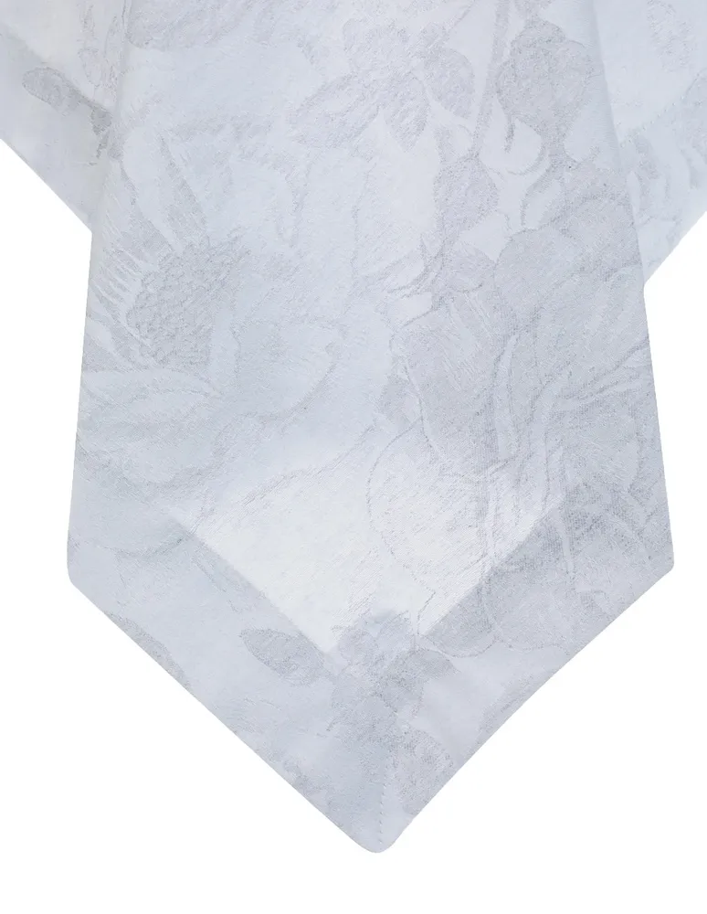 Mantel rectangular de algodón y poliéster Bowtique Rosas