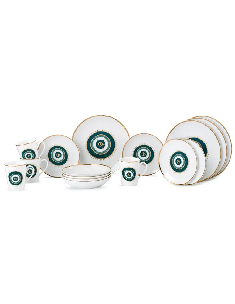 Vajilla Crown Baccara Alquimist 16 piezas de porcelana