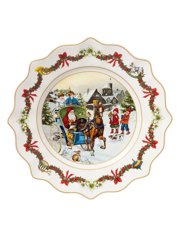 Platón navideño Villeroy & Boch Toys Fantasy de porcelana