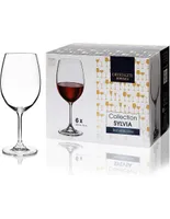 Set de copas para vino Bohemia Sylvia de vridrio 6 piezas