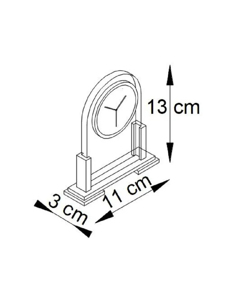 Reloj de mesa Howard Miller de cristal