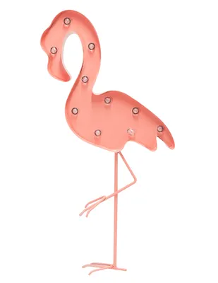 Figura decorativa flamingo Haus Kids & Teens Paraíso de metal