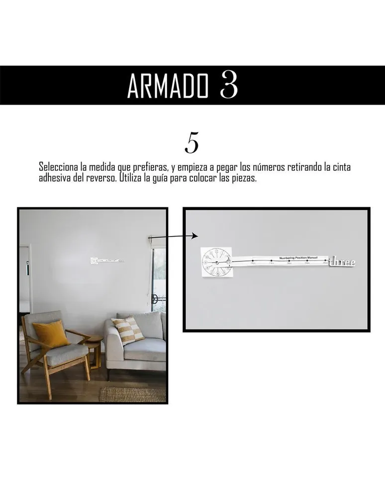 Reloj de pared Idea Nuova de plástico