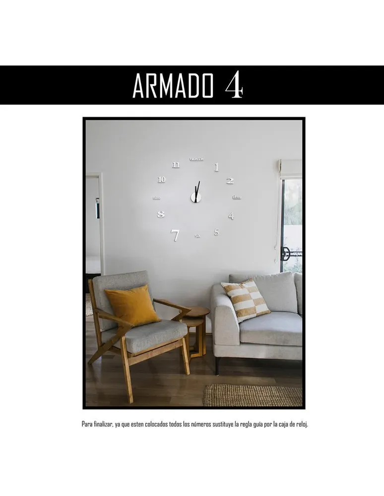 Reloj de pared Idea Nuova de plástico