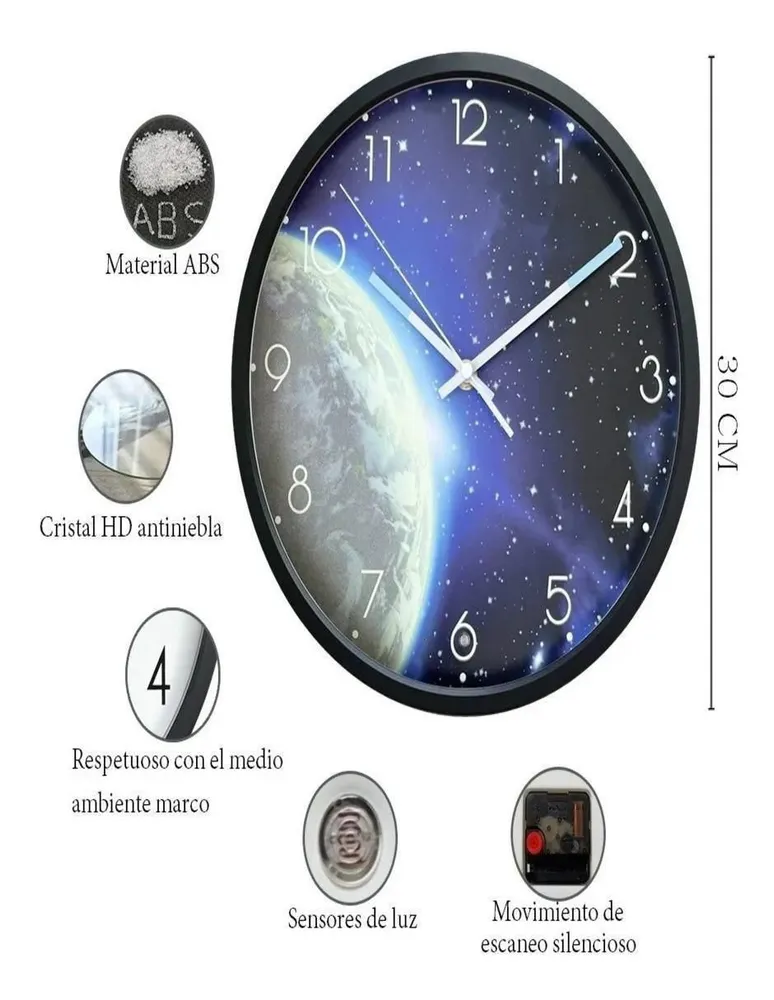 Reloj de pared Lab.G de plástico