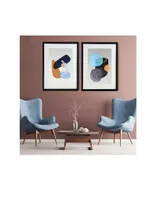 Set de 3 Cuadros decorativos enmarcados pinturas de Lune Art Gallery elaboradas a mano para decorar recámara sala o cualquier espacio Colección Abstractos