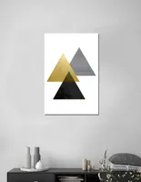 Litografía Lienzo By Suma Triangles