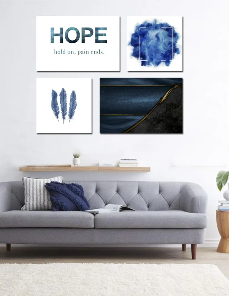 Set litografías Lienzo By Suma Blue Hope