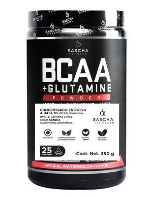 Suplemento alimenticio Sascha Fitness BCAA sandía 350 g
