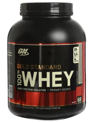 Suplemento alimenticio Optimum Nutrition Gold Standard Whey galletas con crema 2.27 kg