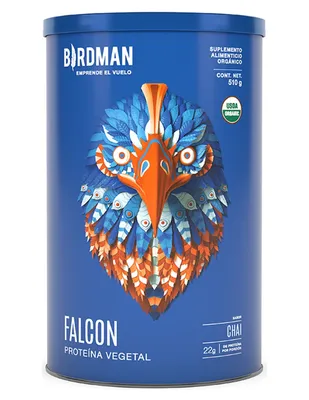 Proteína Vegetal Orgánica Birdman Falcon Protein Chai 510 g