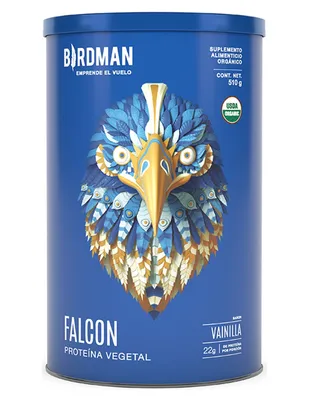 Proteína Vegetal Orgánica Birdman Falcon Protein Vainilla 510 g