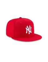 Gorra visera plana cerrada New Era Performance MLB York Yankees adulto