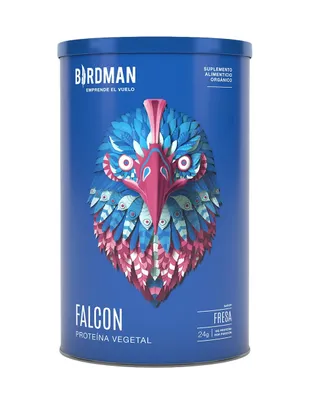 Proteína vegetal Falcon Protein Birdman fresa 510 g