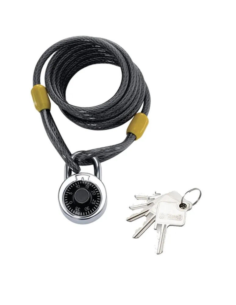 Candado para bicicleta con cable de acero On Guard Doberman 8034