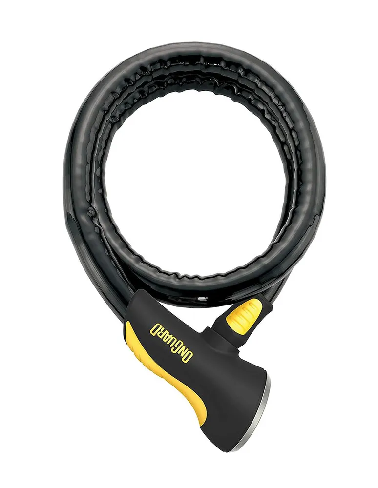 Candado para bicicleta con cable blindado ligero y flexible Onguard Rottweiler 8024