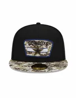 Gorra visera plana cerrada New Era Dallas Cowboys para hombre