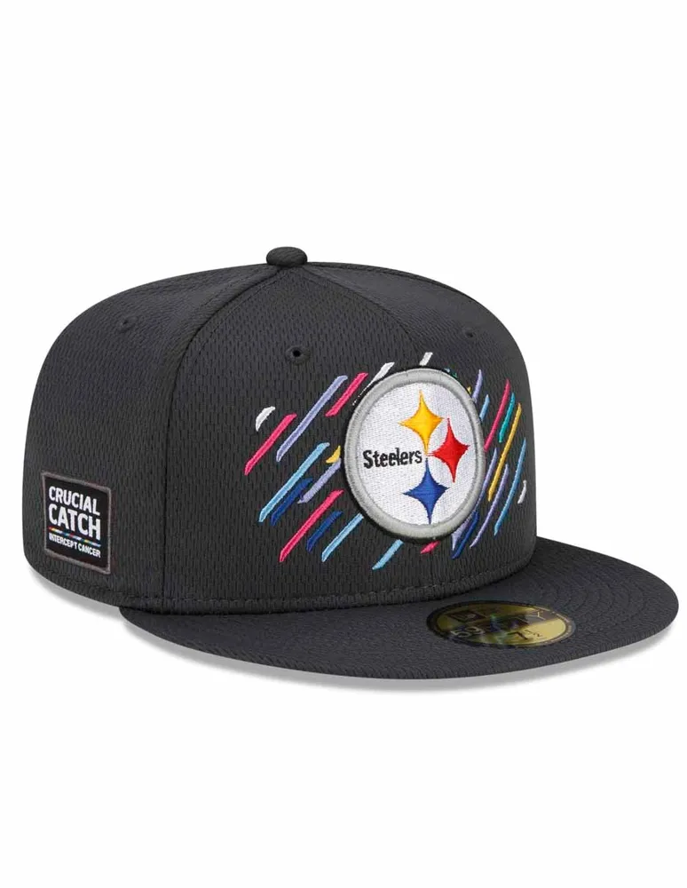 Gorra visera plana cerrada New Era Steelers para hombre