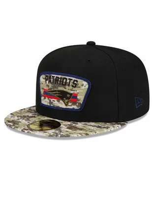 Gorra visera plana cerrada New Era England Patriots para hombre