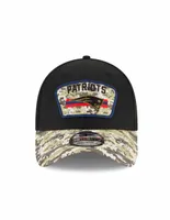 Gorra visera curva cerrada New Era England Patriots para hombre