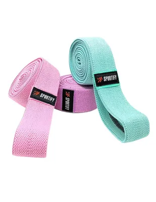 Bandas de Resistencia Sportify Tela Rosas