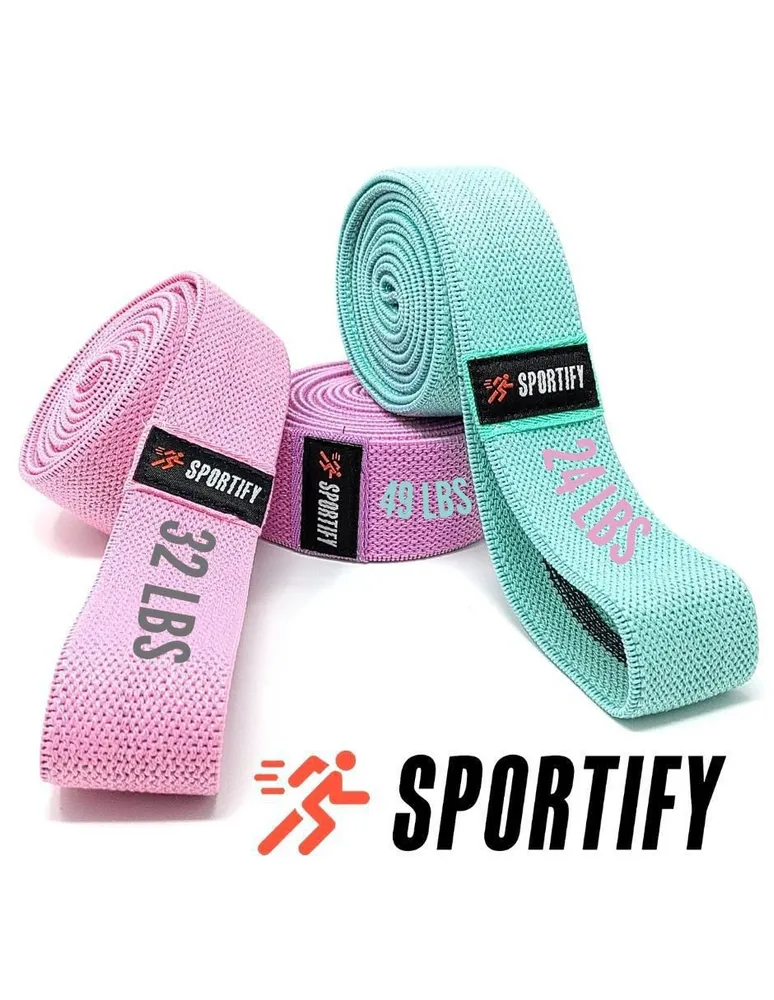 Bandas de Resistencia Sportify Tela Rosas