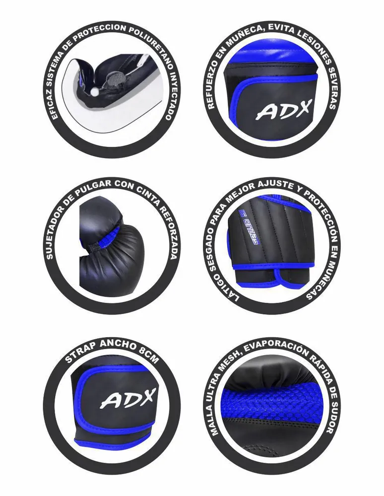 Kit de guantes ADX Strong para box